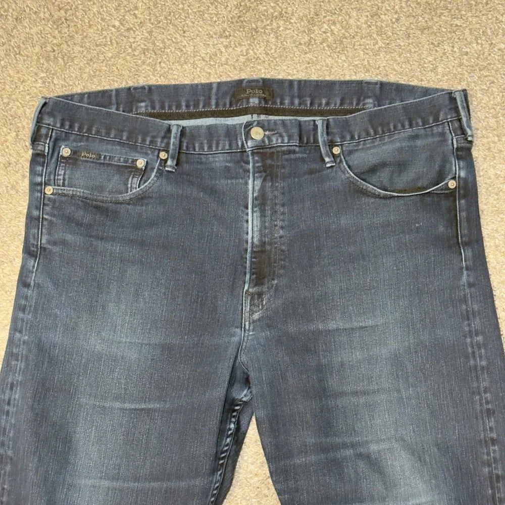 Polo Ralph Lauren Prospect Straight Jeans Mens 40x36 Dark Wash Indigo Denim